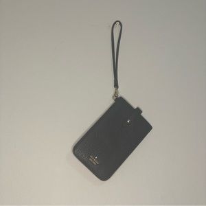 Kate Spade Pebbled Black Leather Wristlet